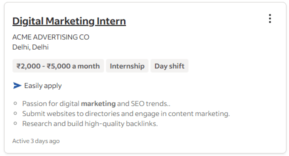 Job Opening Digital Marketing Academy