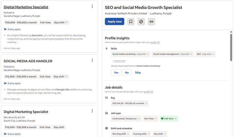Current Jobs in Digital Marketing