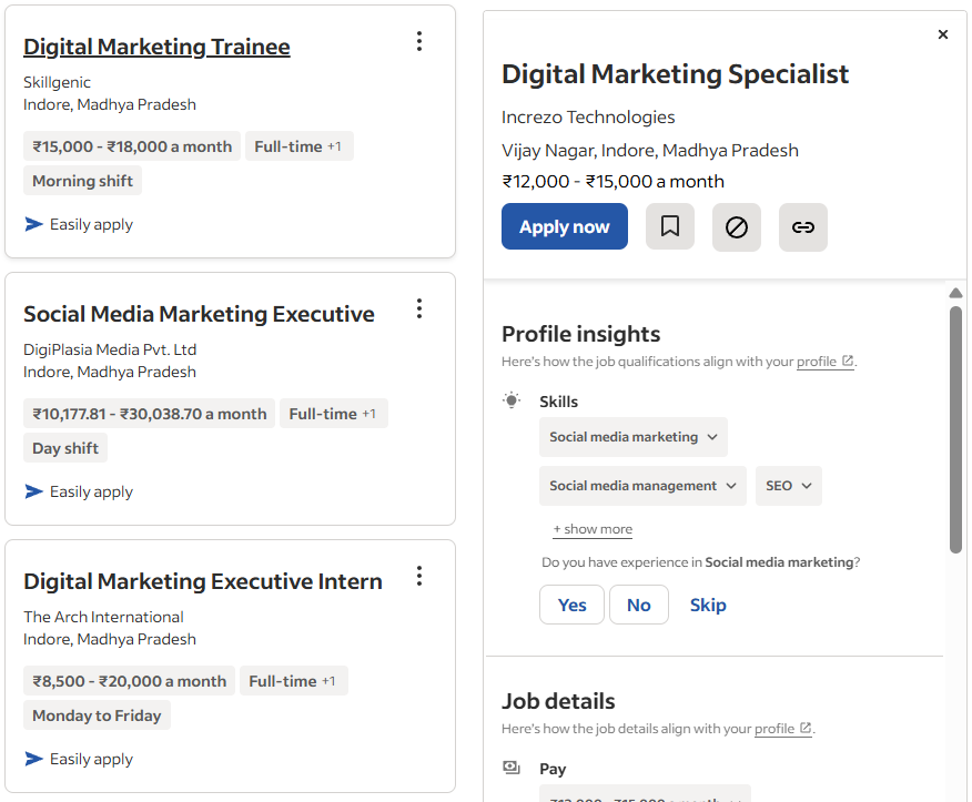 Current job Openings